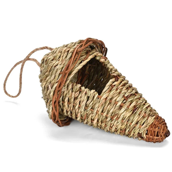 19 Birds Nest Bird Cage Natural Grass Egg Cage Bird House Outdoor Decorative Weaved Hanging Parrot Nest Houses Pet Bedroom - Image 4