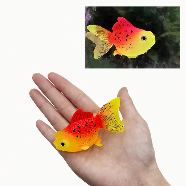 Realistic Artificial Glowing Goldfish - Lifelike Moving Floating Aquarium Decor - Random Colors - Image 3