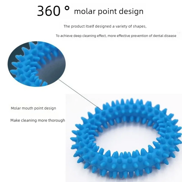Pet Chew Toy Soft Rubber Bite-resistance Bone Shape Teeth Grinding Chewing Toys for Small Dogs Training Pet Supplies - Image 4