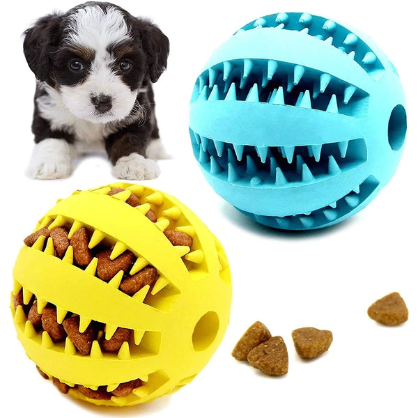 New Pet Dog Toy Interactive Rubber Balls for Small Large Dogs Puppy Cat Chewing Toys Pet Tooth Cleaning Indestructible Dog Ball - Image 3