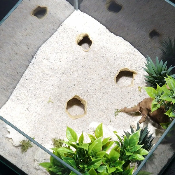Simulated Terrain Rock Cave - Fish Tank Substrate Decoration,Aquascaping Cave,Fish and Shrimp Hiding House,Double-Sided Viewing - Image 3