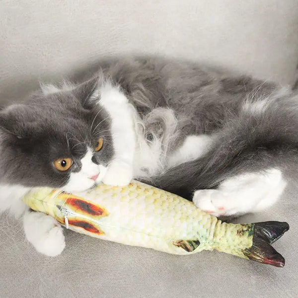 Pet Cat Favor Fish Toy Stuffed Fish Shape Cat Scratch Board Scratching Post plush toys For Cat Pet Toy Pet Products Supplies - Image 5