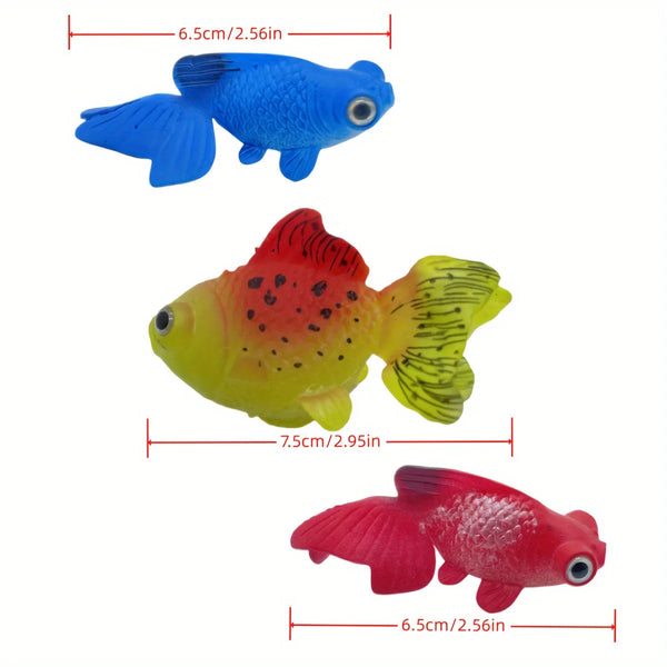 Realistic Artificial Glowing Goldfish - Lifelike Moving Floating Aquarium Decor - Random Colors - Image 2