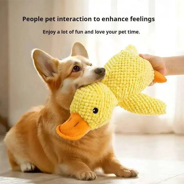 Pet Plush Toy Dog Calming Duck Companion Sleeping Duck Toys Chew Toy Durable Squeaky for Puppy Pet Teeth Cleaning Chew Pet Toy - Image 3