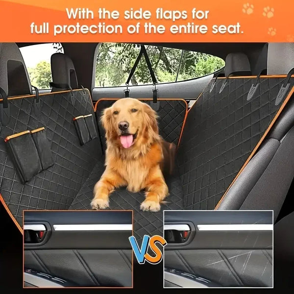 Dog Car Seat Cover for Pets 100% Waterproof Seat Cover Hammock Scratch Proof Nonslip Durable Soft Back Seat Cover for Cars Truck - Image 2
