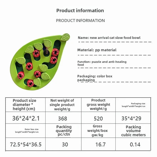 Cross-Border Pet Bowl Cat Slow Feeding Bowl Pet Educational Tool For Cats Amazon Best Seller New Model Dog Bowl Plastic Material - Image 3
