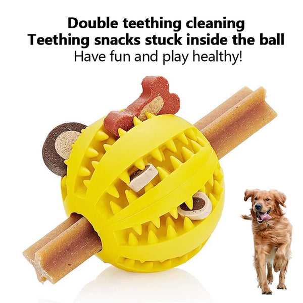 Dog Toy Ball Can Leak Food Bouncy Ball Rubber Dogs Molar Toys Balls Bite Resistant Pet Teeth Cleaning Toy Dog Accessories - Image 4