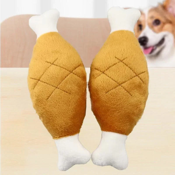 Dog Squeaky Toy Chicken Legs Bone Shape Pet Dog Plush Toy for Small Medium Large Dogs and Cats juguetes para perros - Image 5