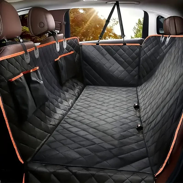 Dog Car Seat Cover for Pets 100% Waterproof Seat Cover Hammock Scratch Proof Nonslip Durable Soft Back Seat Cover for Cars Truck