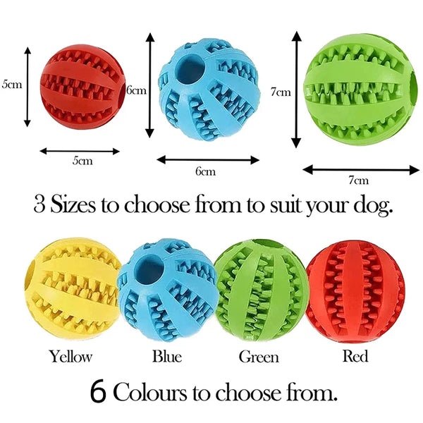 New Pet Dog Toy Interactive Rubber Balls for Small Large Dogs Puppy Cat Chewing Toys Pet Tooth Cleaning Indestructible Dog Ball - Image 5