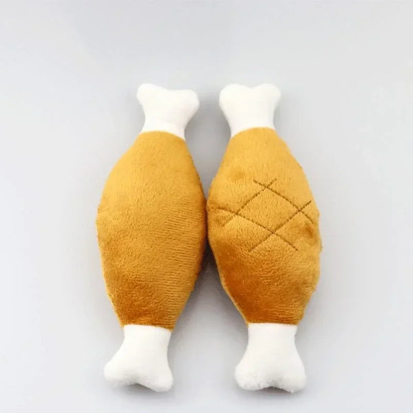 Dog Squeaky Toy Chicken Legs Bone Shape Pet Dog Plush Toy for Small Medium Large Dogs and Cats juguetes para perros - Image 4