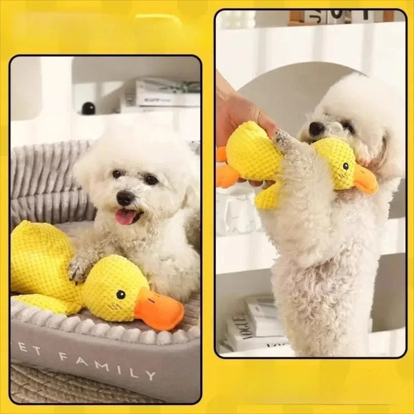 Dog Toy Plush,Sleeping Duck With Sound Pet Interactive Plush Bite Resistant Teeth Grinding Puppy Cat Relieve Boredom Pet Product - Image 4