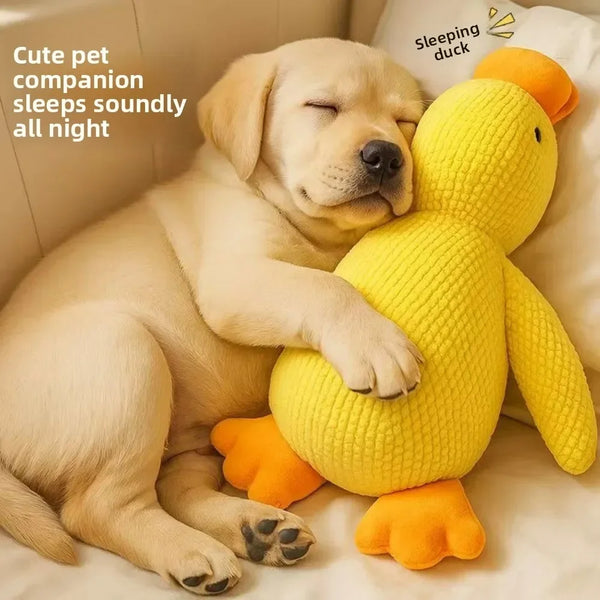 1/3PCS Things For Dogs Dogs Accessories Dog Supplies Calming Duck Squeaky Plush Toy Luxury Sleep Aid Durable Puppy Companion Pet - Image 4