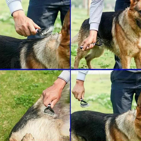 Pets Fur Knot Cutter Dog Grooming Shedding Tools Pet Cat Hair Removal Comb Brush Double sided Pet Products Suppliers - Image 5