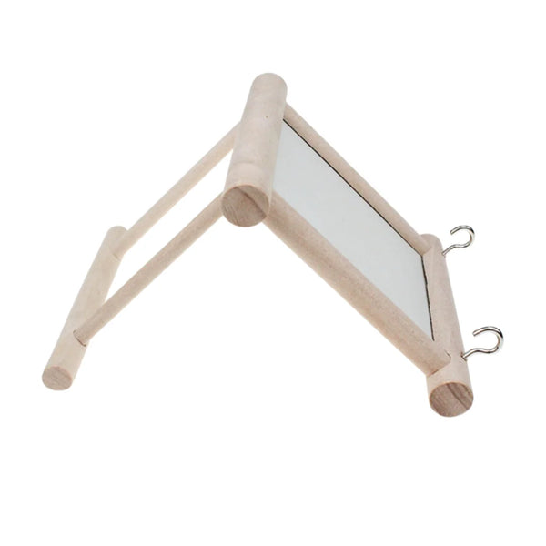 Parrot Mirror Stand Suitable for Birds to Play And Perch in Cages, Accessories Bird Swing Toy for Budgerigars And Other Parrots - Image 3
